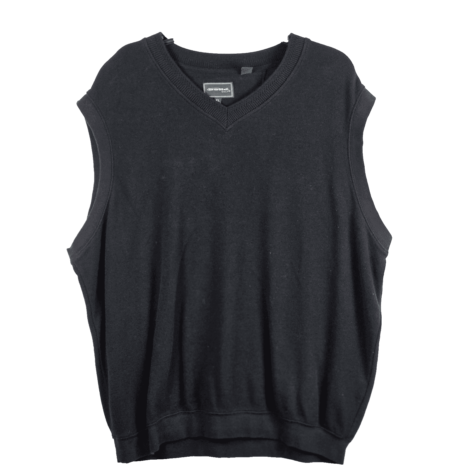 Bolle Men's XL Black V-Neck Golf Vest - Image 1
