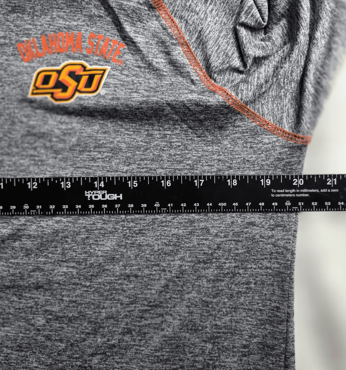 Colosseum Oklahoma State Cowboys Adult XL Gray 1/4" Zip Long Sleeve Pullover - Thumbnail 5