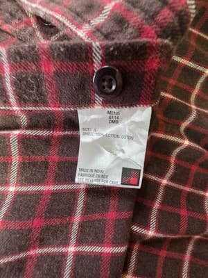 Woorich Men's Large Flannel Plaid Multicolor Long Sleeve Shirt - Thumbnail 4