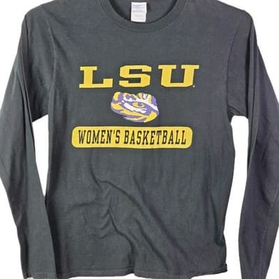 LSU Tigers Women’s Small Black Long Sleeve T-shirt - Thumbnail 2