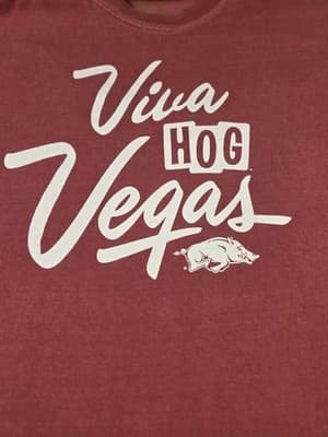 Vintage Arkansas Razorbacks Viva Hog Vegas Women’s T-Shirt - Thumbnail 2