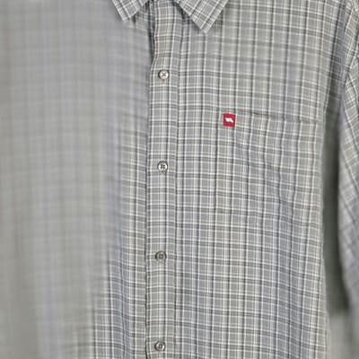 Tony Hawk Men's Large Plaid Gingham Short Sleeve Button Up Shirt - Thumbnail 2