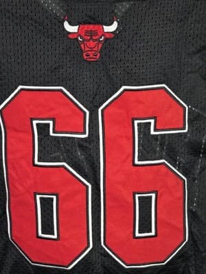 Chicago Bulls Men’s Large Mesh NBA Button Up Jersey - Thumbnail 6