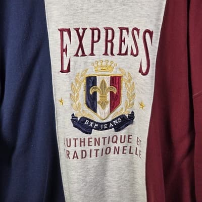 Vintage Express Jeans Men’s XL Multicolored Sweatshirt - Thumbnail 2