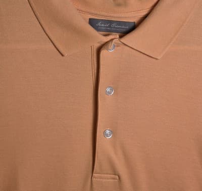 Daniel Cremieux Men's Large Orange Golf Shirt - Thumbnail 3