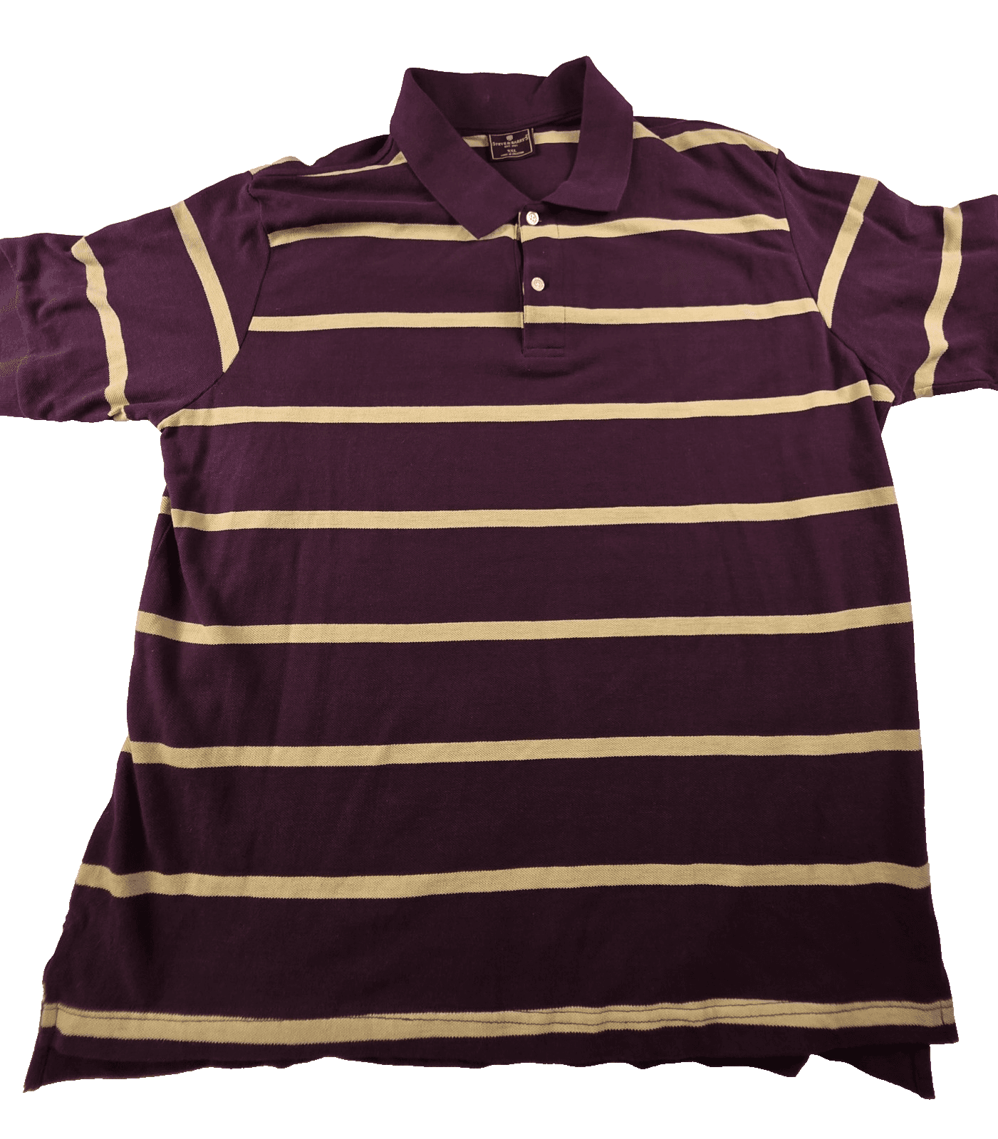 Steve & Barry's Men's XXL Burgundy Short Sleeve Polo Shirt - Image 1