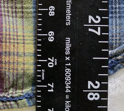 Levi's Red Tab Men's Small Blue & Green Plaid Button Down Long Sleeve Shirt - Thumbnail 9