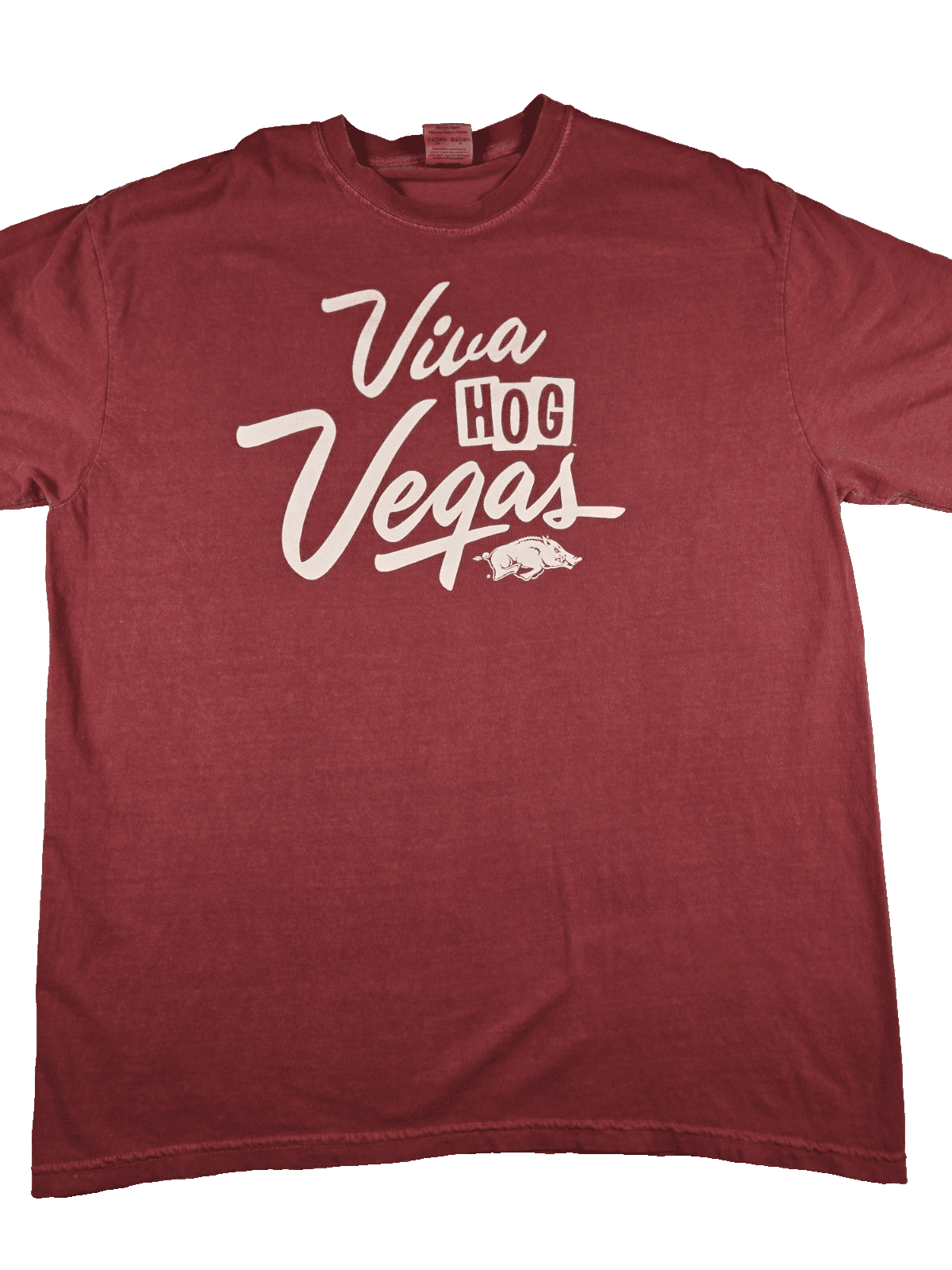 Vintage Arkansas Razorbacks Viva Hog Vegas Women’s T-Shirt - Image 1