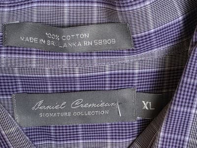 Daniel Cremieux Men's XL Long Sleeve Lavender Shirt - Thumbnail 3