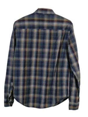 Levi's Red Tab Men's Small Blue & Green Plaid Button Down Long Sleeve Shirt - Thumbnail 7