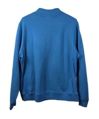 Izod Mens XL Light Blue V-Neck Quarter Zip Pullover - Thumbnail 8