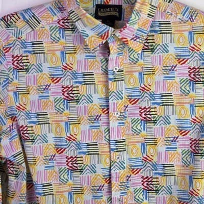 Daniel Cremieux Men's XL Multicolored Paisley Long Sleeve Button Down Shirt - Thumbnail 3