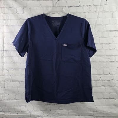 Figs Women's XL Navy Blue Catarina One-Pocket Scrub Top Shirt FW 1000 - Image 1