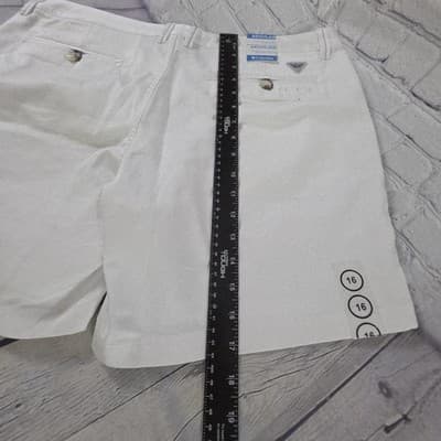Columbia Women's Size 16 White Harborside Regular Fit Shorts - Thumbnail 9