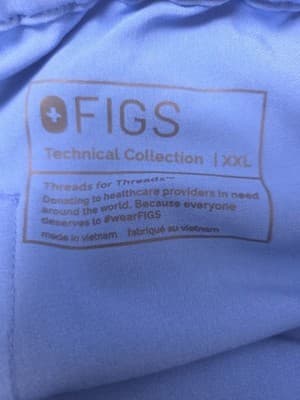 FIGS Technical Pisco Men's XXL Blue Scrub Pants FM4500 - Thumbnail 3