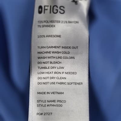 FIGS Technical Pisco Men's XXL Blue Scrub Pants FM4500 - Thumbnail 4