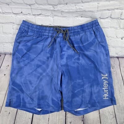 Hurley Men's XL Blue Volley Swim Shorts - Image 1