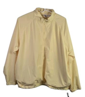 EP Pro Women's XL Yellow Full Zip Mesh Lined Windbreaker - Image 1