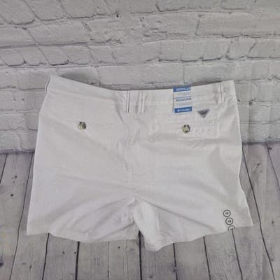 Columbia Women's Size 16 White Harborside Regular Fit Shorts - Thumbnail 6