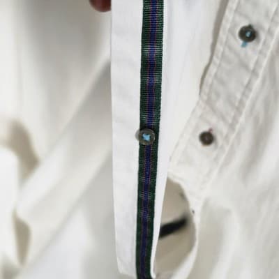 Alexander Julian Shirt Men's Large Ivory Colored Long-Sleeve Button Up Shirt - Thumbnail 3