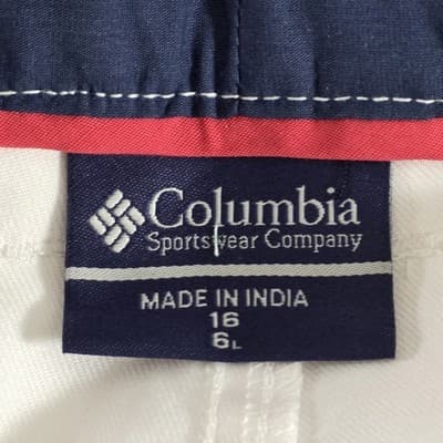 Columbia Women's Size 16 White Harborside Regular Fit Shorts - Thumbnail 3