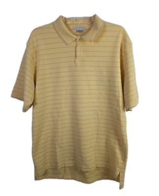 Geoffrey Beene Men’s XL Yellow, Green & Beige Short Sleeve Polo Shirts (3) - Thumbnail 2