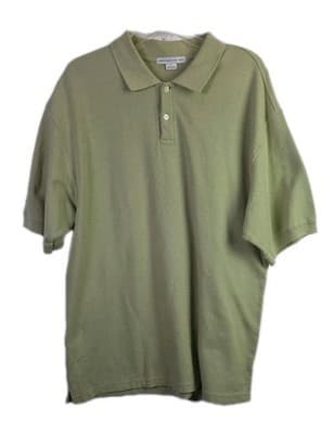 Geoffrey Beene Men’s XL Yellow, Green & Beige Short Sleeve Polo Shirts (3) - Thumbnail 9