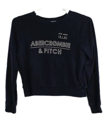 Abercrombie Womans Medium Navy Blue Sweatshirt - Image 1