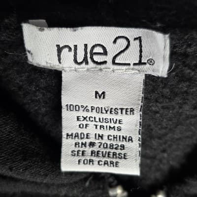 Rue 21 Adults Medium Black New York Hoodie - Thumbnail 4
