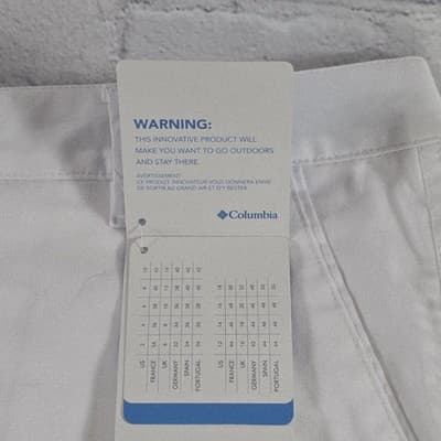 Columbia Women's Size 16 White Harborside Regular Fit Shorts - Thumbnail 4