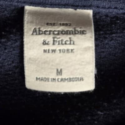 Abercrombie Womans Medium Navy Blue Sweatshirt - Thumbnail 2
