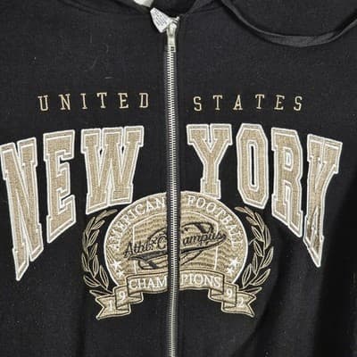 Rue 21 Adults Medium Black New York Hoodie - Thumbnail 3