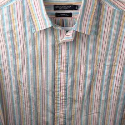 Daniel Cremieux Men’s Large Multicolored Long Sleeve Button Up Shirt - Thumbnail 2