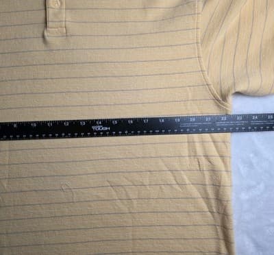 Geoffrey Beene Men’s XL Yellow, Green & Beige Short Sleeve Polo Shirts (3) - Thumbnail 7