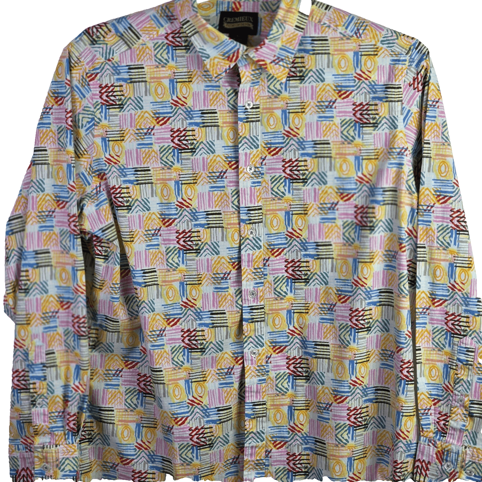 Daniel Cremieux Men's XL Multicolored Paisley Long Sleeve Button Down Shirt - Thumbnail 2