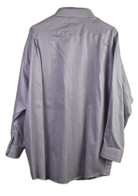 Joseph Abboud Men's 18.5-33 Purple Checkered Long Sleeve Button Down Dress Shirt - Thumbnail 7