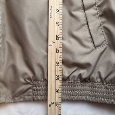 Vintage Chap's Men's Large Tan Long Sleeve Full Zip Jacket - Thumbnail 9