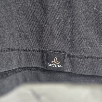 Prana Men's Large Dark Grey Short Sleeve Shirt - Thumbnail 5