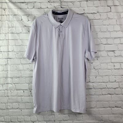 Rhone Men's XL Lavender Commuter Stripe Polo Shirt - Image 1