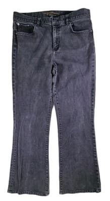 Lauren Ralph Lauren Classic Straight Jeans size 12 Black Denim Stretch Pocket - Image 1
