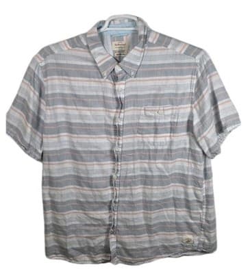 Original Weatherproof Men's XL Plaid Country Twill Short Sleeve Button Up Shirt - Image 1