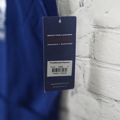 Cherokee Women's Small Blue Workwear V-Neck Scrubs Shirt - Thumbnail 3
