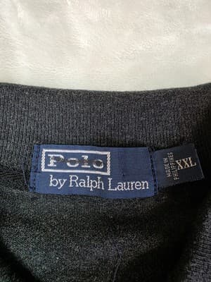 Polo by Ralph Lauren Men's Size XXL Black w/ Purple Logo - Thumbnail 3