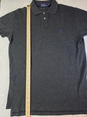 Polo by Ralph Lauren Men's Size XXL Black w/ Purple Logo - Thumbnail 5