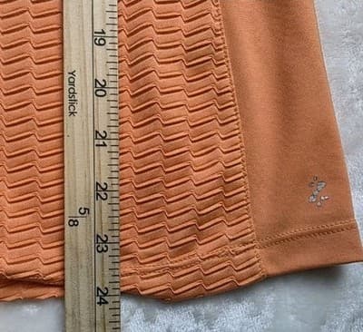 Izod Women’s Medium Orange Cool FX Preformance V-neck Golf Shirt - Thumbnail 6