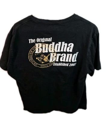 True Religion Men's XL Black Buddha Brand Distressed Short Sleeve T-Shirt - Thumbnail 5