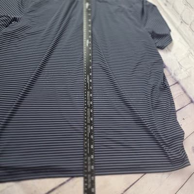 Rhone Men's XL Blue Commuter Striped Casual S/S Golf Shirt - Thumbnail 6