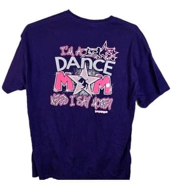 Girlie Girl Origina Women's XL Purple "Dance Mom" Short Sleeve T-Shirt - Thumbnail 5
