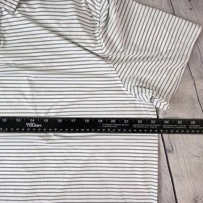 Rhone Men's XL White Striped Commuter Nylon Stretch Performance Golf S/S Shirt - Thumbnail 5