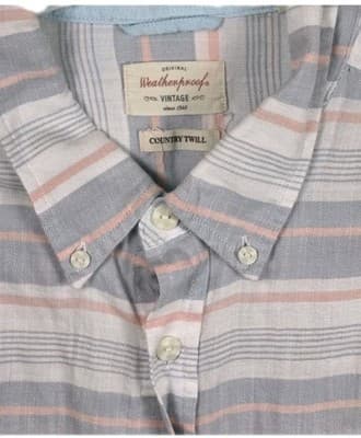 Original Weatherproof Men's XL Plaid Country Twill Short Sleeve Button Up Shirt - Thumbnail 2